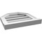 Ekena Millwork Octagonal Top Surface Mount PVC Gable Vent w/ 2"W x 2"P Brickmould Sill Frame, 16"W x 16"H GVPOT16X1603SF - alternate 3